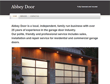 Tablet Screenshot of abbey-door.com